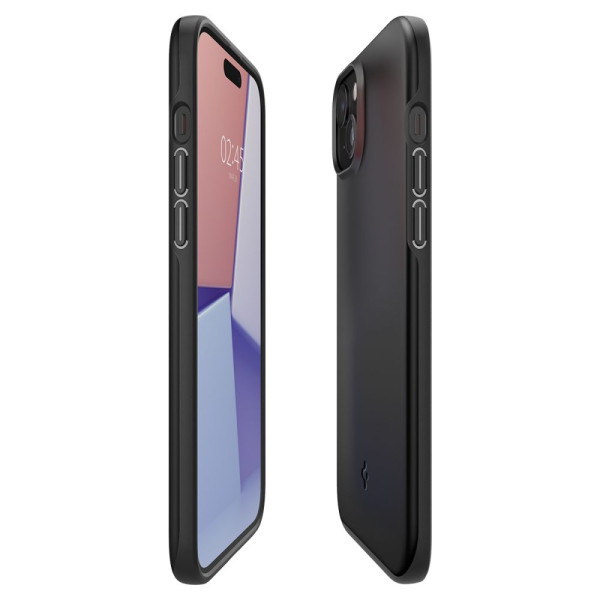 Etui Do iPhone 15 Spigen Thin Fit Czarny