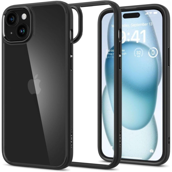 Etui Do iPhone 15 Spigen Ultra Hybrid Czarny Matowy