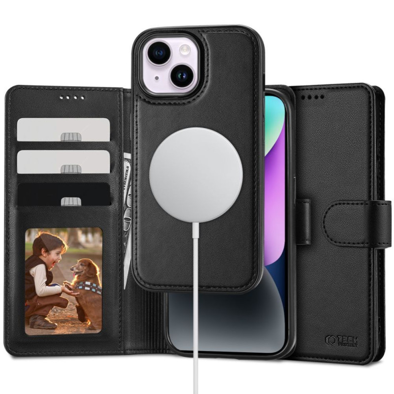 Etui Do iPhone 15 Tech-Protect Wallet MagSafe Czarny