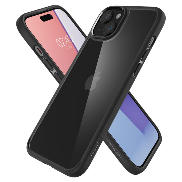 Etui Do iPhone 15 Spigen Ultra Hybrid Czarny Matowy