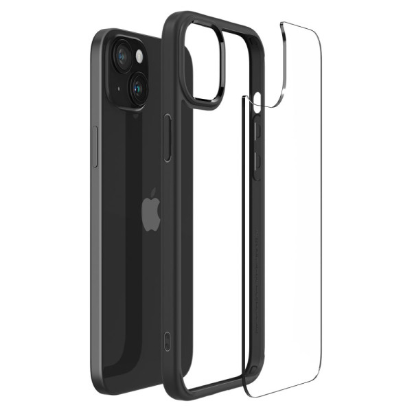Etui Do iPhone 15 Spigen Ultra Hybrid Czarny Matowy