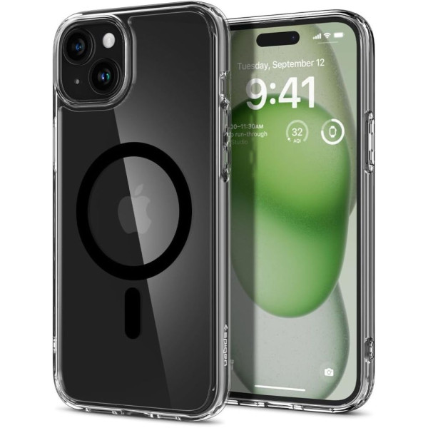 Etui Do iPhone 15 Spigen Ultra Hybrid Mag MagSafe Czarny