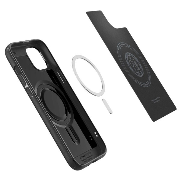 Etui Do iPhone 15 Spigen Mag Armor MagSafe Czarny Matowy