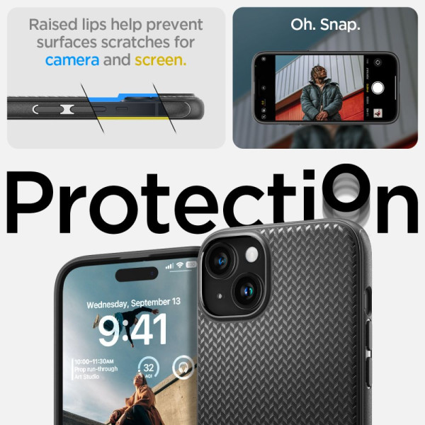 Etui Do iPhone 15 Spigen Mag Armor MagSafe Czarny Matowy