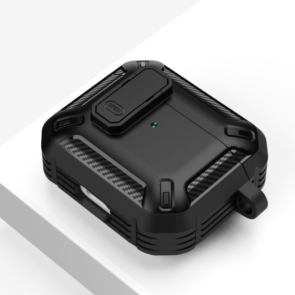 Etui Do Apple AirPods Pro 1 / 2 Tech-Protect X-Carbo Czarny