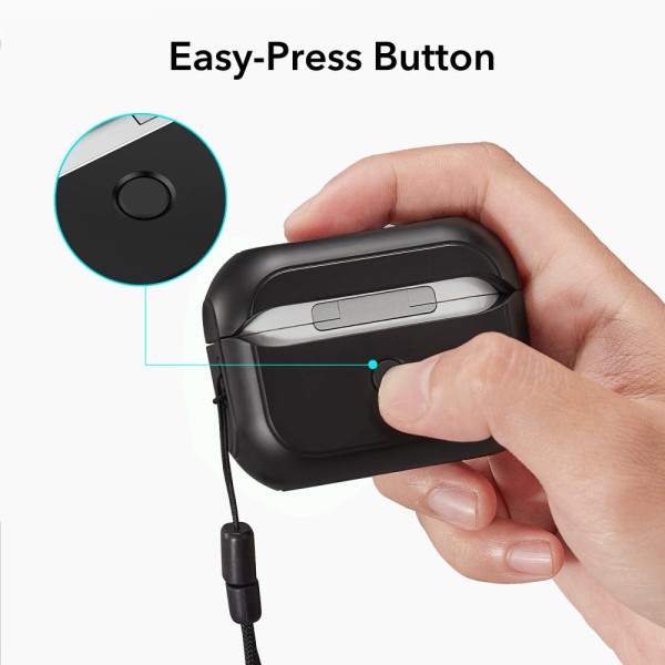 Etui Do Apple AirPods Pro 1 / 2 ESR Orbit Halolock MagSafe Czarny