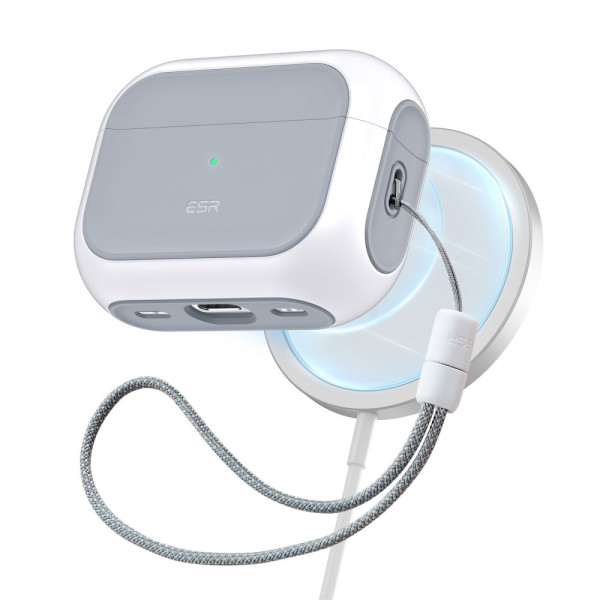 Etui Do Apple AirPods Pro 1 / 2 ESR Orbit Halolock MagSafe Biały
