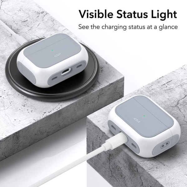 Etui Do Apple AirPods Pro 1 / 2 ESR Orbit Halolock MagSafe Biały