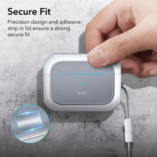 Etui Do Apple AirPods Pro 1 / 2 ESR Orbit Halolock MagSafe Biały