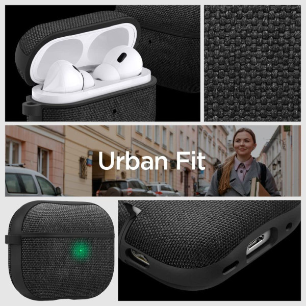 Etui Do Apple AirPods Pro 1 / 2 Spigen Urban Fit Czarny