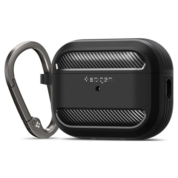 Etui Do Apple AirPods Pro 1 / 2 Spigen Rugged Armor Czarny Matowy