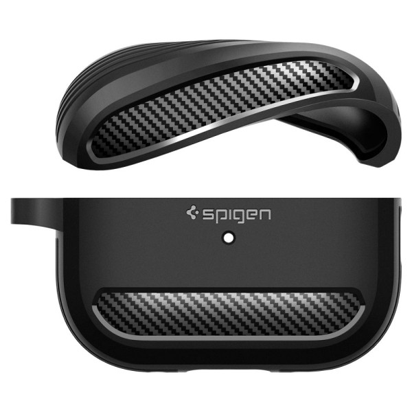 Etui Do Apple AirPods Pro 1 / 2 Spigen Rugged Armor Czarny Matowy