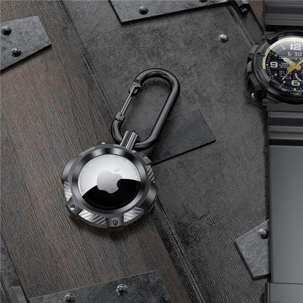 Etui Do Apple AirTag Tech-Protect Tpucarbon Czarny