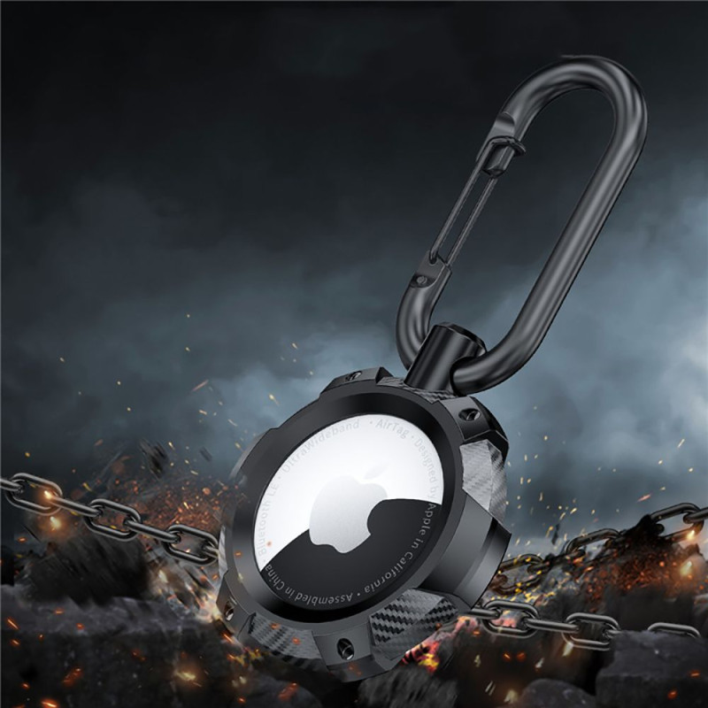 Etui Do Apple AirTag Tech-Protect Tpucarbon Czarny