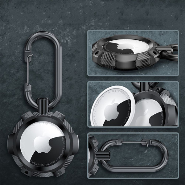 Etui Do Apple AirTag Tech-Protect Tpucarbon Czarny