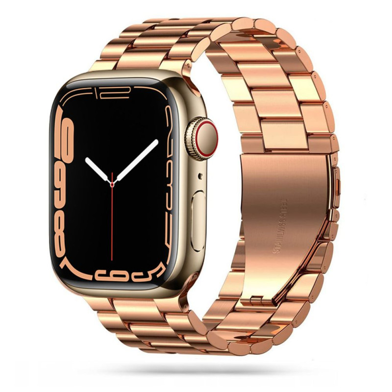 Bransoletka Do Apple Watch 42 / 44 / 45 / 49 mm Tech-Protect Stainless Różowe Złoto