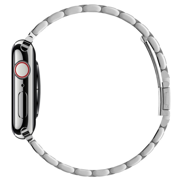 Bransoletka Do Apple Watch 42 / 44 / 45 / 49 mm Spigen Fit Band Srebrny