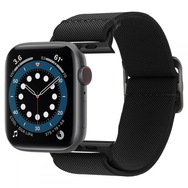 Pasek Do Apple Watch 42 / 44 / 45 / 49 mm Spigen Fit Lite Czarny