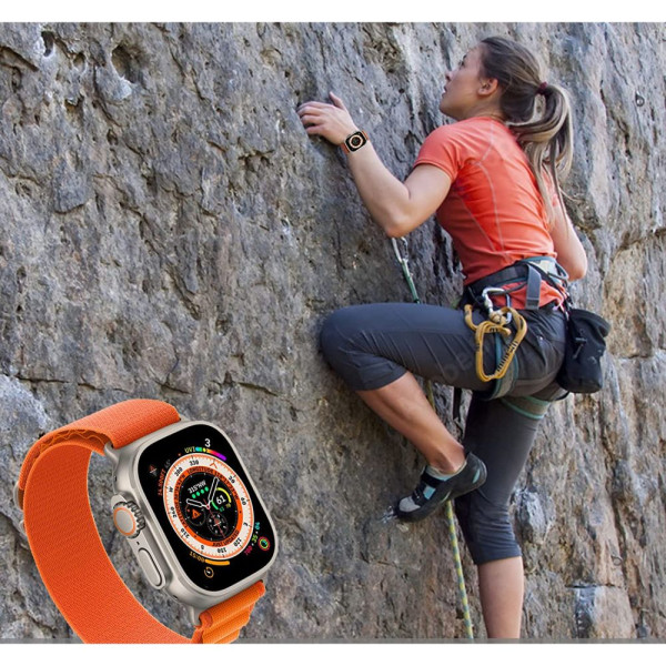 Pasek Do Apple Watch 42 / 44 / 45 / 49 mm Tech-Protect Nylon Pro Pomarańczowy