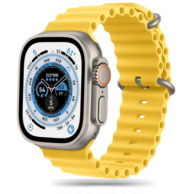 Pasek Do Apple Watch 42 / 44 / 45 / 49 mm Tech-Protect Icon Band Pro Żółty
