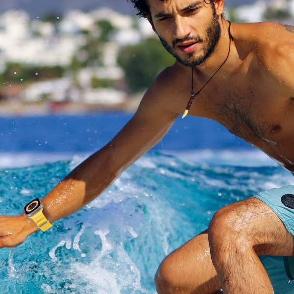 Pasek Do Apple Watch 42 / 44 / 45 / 49 mm Tech-Protect Icon Band Pro Żółty