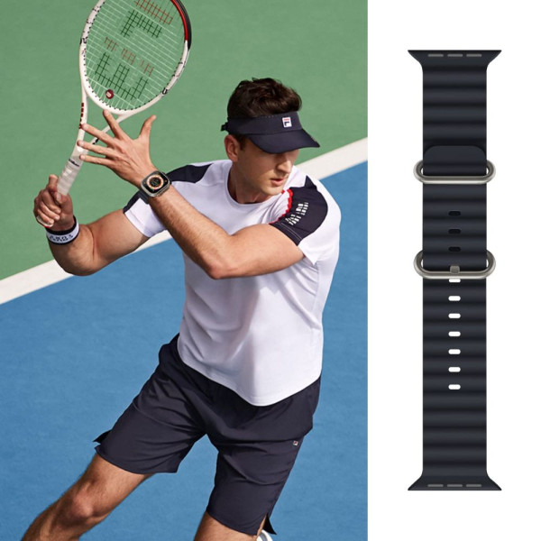 Pasek Do Apple Watch 42 / 44 / 45 / 49 mm Tech-Protect Icon Band Pro Czarny