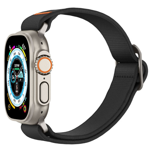 Pasek Do Apple Watch 42 / 44 / 45 / 49 mm Spigen Fit Lite Ultra Czarny