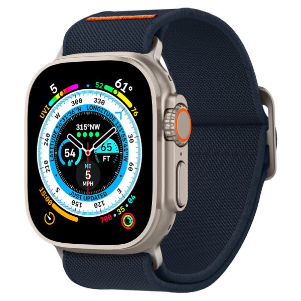 Pasek Do Apple Watch 42 / 44 / 45 / 49 mm Spigen Fit Lite Ultra Niebieski