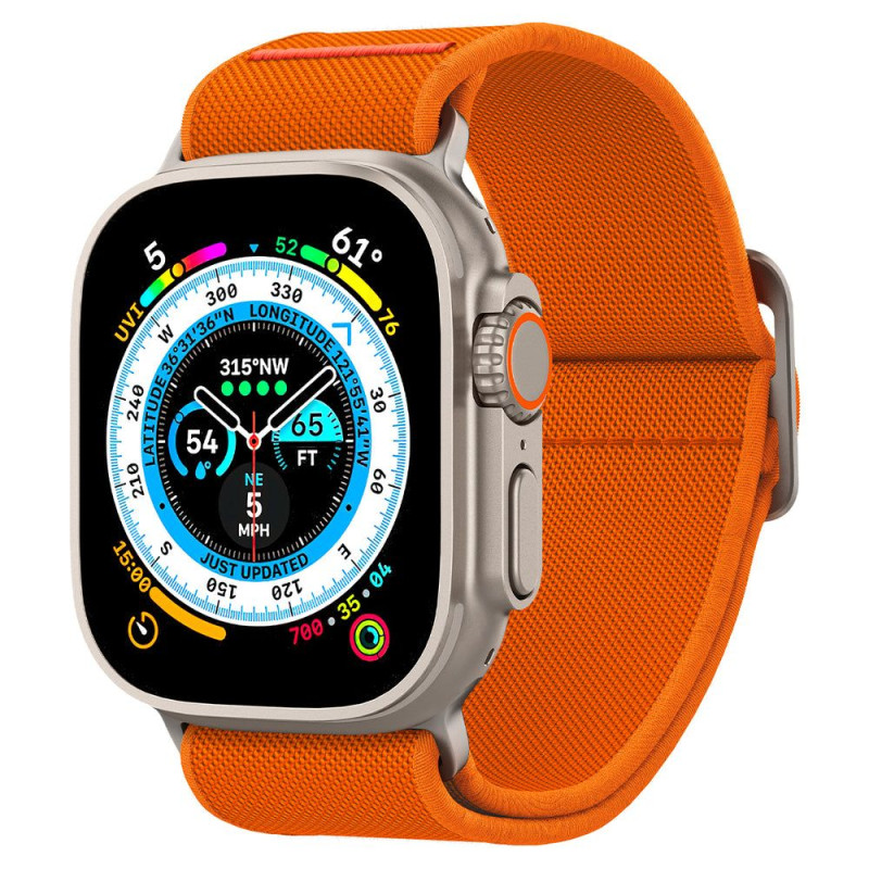 Pasek Do Apple Watch 42 / 44 / 45 / 49 mm Spigen Fit Lite Ultra Pomarańczowy