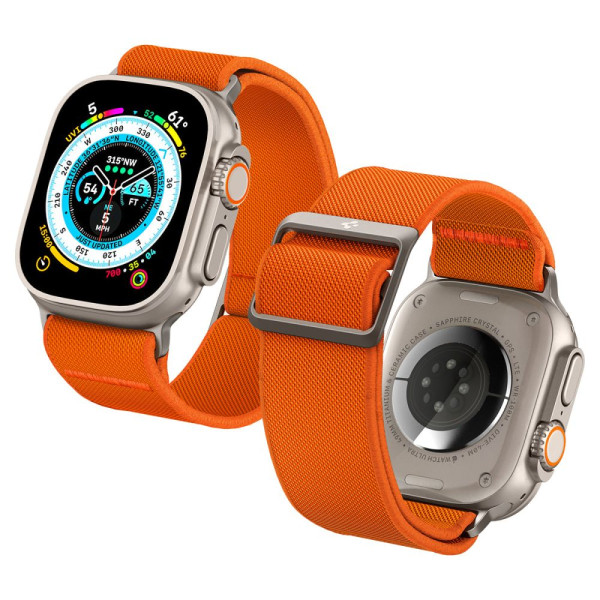Pasek Do Apple Watch 42 / 44 / 45 / 49 mm Spigen Fit Lite Ultra Pomarańczowy