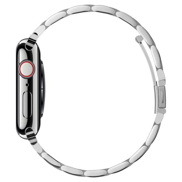Bransoletka Do Apple Watch 38 / 40 / 41 mm Spigen Fit Band Srebrny