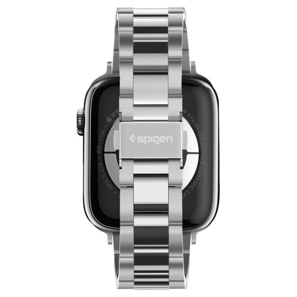 Bransoletka Do Apple Watch 38 / 40 / 41 mm Spigen Fit Band Srebrny
