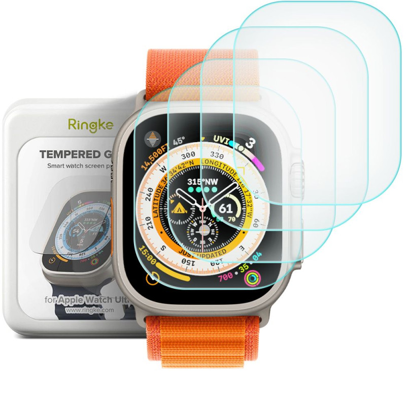 Szkło Hartowane Ringke Id Fc Glass 4 - Pack Apple Watch 49 mm