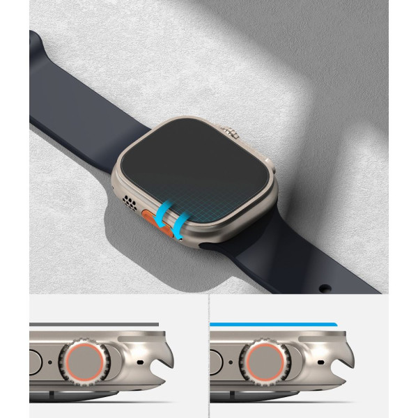 Szkło Hartowane Ringke Id Fc Glass 4 - Pack Apple Watch 49 mm