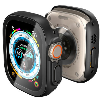 Etui Do Apple Watch 49 mm Spigen Thin Fit 360 Czarny