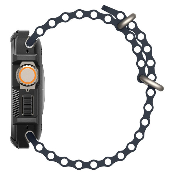 Etui Do Apple Watch 49 mm Spigen Rugged Armor Czarny Matowy