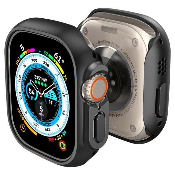 Etui Do Apple Watch 49 mm Spigen Thin Fit Czarny