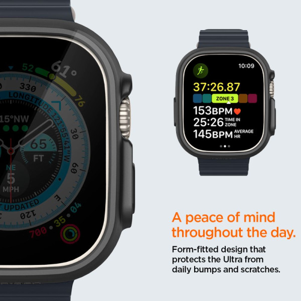 Etui Do Apple Watch 49 mm Spigen Thin Fit Czarny