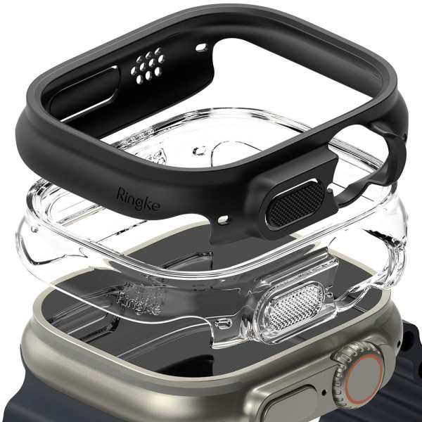 2x Etui Do Apple Watch 49 mm Ringke Slim Przezroczysty Matowy