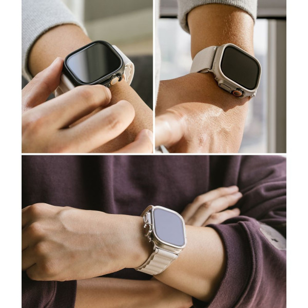 2x Etui Do Apple Watch 49 mm Ringke Slim Przezroczysty Matowy