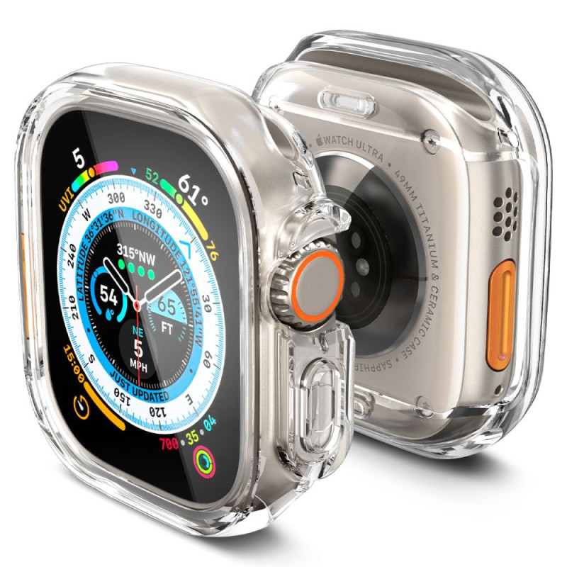 Etui Do Apple Watch 49 mm Spigen Ultra Hybrid Przezroczysty