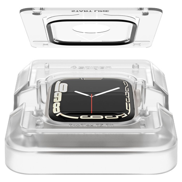 2x Szkło Hybrydowe Spigen Proflex " Ez Fit " Apple Watch 45 mm