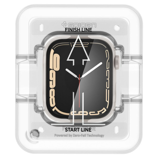 2x Szkło Hybrydowe Spigen Proflex " Ez Fit " Apple Watch 45 mm