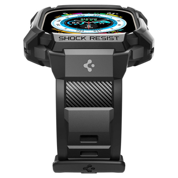 Etui Z Paskiem Do Apple Watch 49 mm Spigen Rugged Armor Pro Czarny