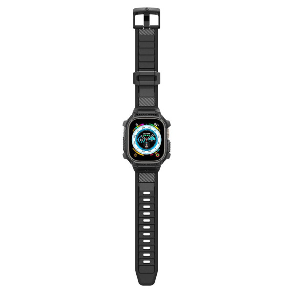 Etui Z Paskiem Do Apple Watch 49 mm Spigen Rugged Armor Pro Czarny