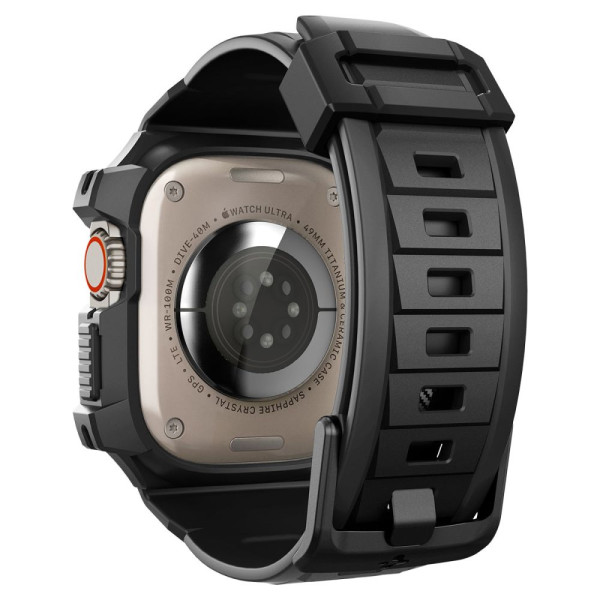Etui Z Paskiem Do Apple Watch 49 mm Spigen Rugged Armor Pro Czarny