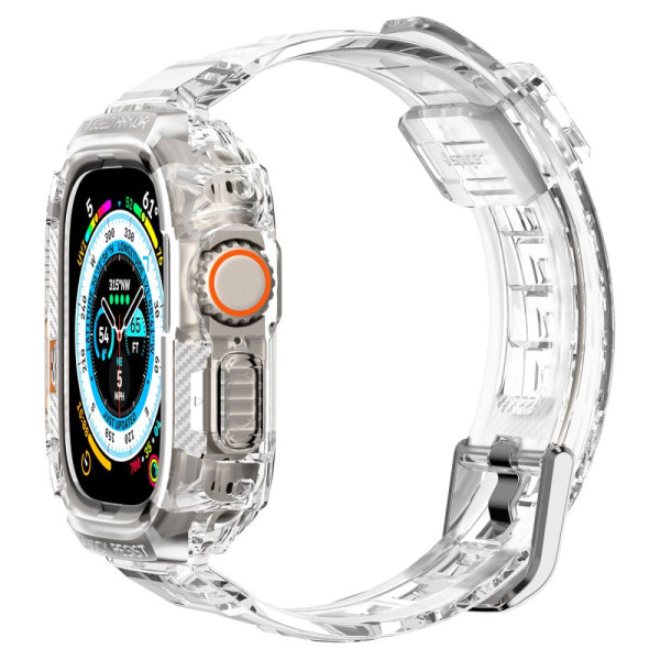 Etui Z Paskiem Do Apple Watch 49 mm Spigen Rugged Armor Pro Przezroczysty