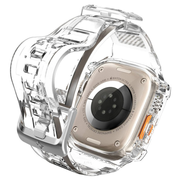 Etui Z Paskiem Do Apple Watch 49 mm Spigen Rugged Armor Pro Przezroczysty