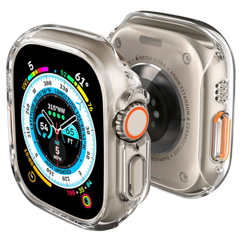 Etui Do Apple Watch 49 mm Spigen Thin Fit Przezroczysty