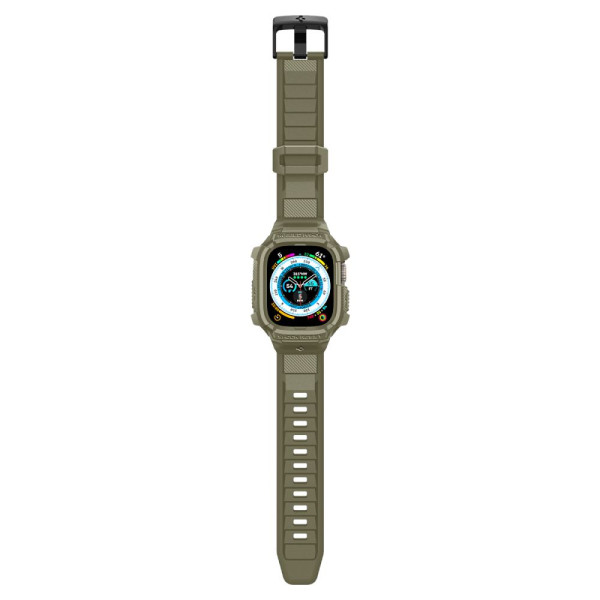 Etui Z Paskiem Do Apple Watch 49 mm Spigen Rugged Armor Pro Zielony